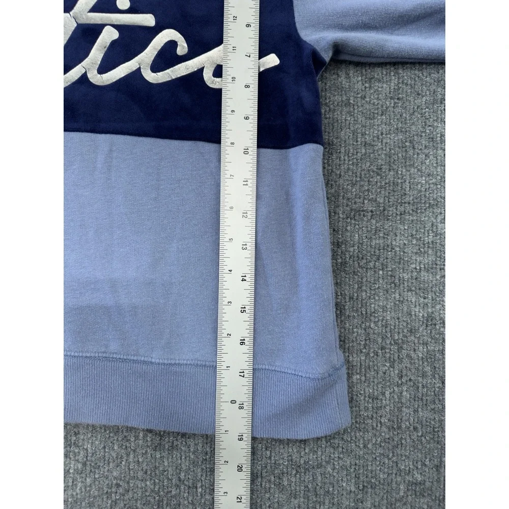Justice Active Girls Hoodie Long Sleeve Blue Logo Ribbed Cuffs Size 10‎